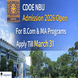 CDOE NBU Admission 2026 Open For B.Com & MA Programs; Apply Till March 31 at cdoe.nbu.ac.in